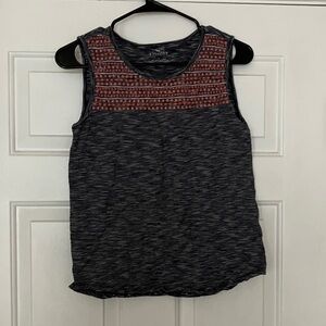 Talbots Women's Tank Top - Black and Red